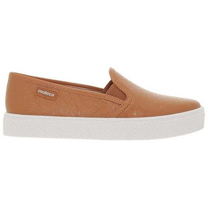 Imagem de Tênis Feminino Slip On Flatform Camel Moleca 5712.304