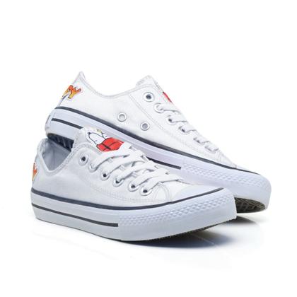 Imagem de Tenis Feminino Snoopy All Cano Baixo Star Clássico Com Qualidade 925snpTe