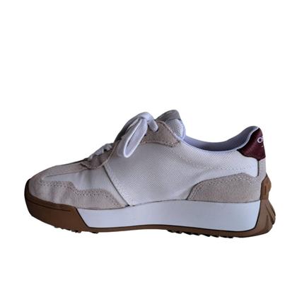 Imagem de Tênis Feminino Sport Lona Camurça Bottero - Branco/Vermelho