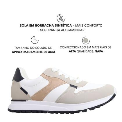 Imagem de Tenis Feminino Tratorado Conforto Casual Vizzano 1429109