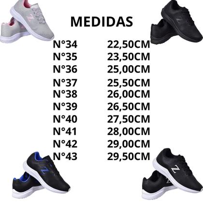 Imagem de Tenis Feminino Treino Academia Confortável e Macio 34 Ao Oferta 