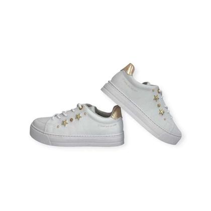 Imagem de Tênis Feminino Urbano Leve Flatform Dourado Star SNK Ramarim Ref: 24-93106