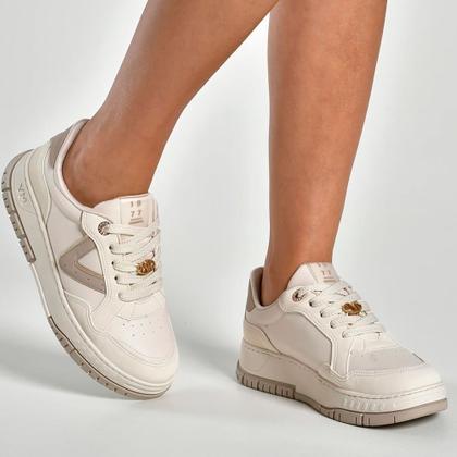 Imagem de Tênis Feminino Via Marte Casual Napa Off White Bege