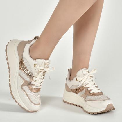 Tênis Feminino Via Marte Chunky Glitter 136-006-08 - Tênis