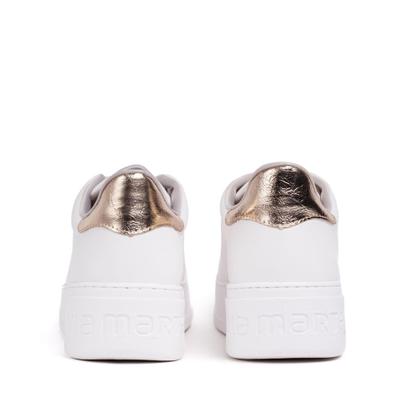 Imagem de Tênis Feminino Via Marte Flatform Com Pingentes Branco/dourado