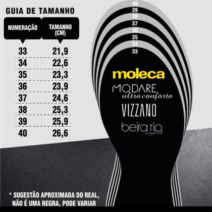 Imagem de Tênis Feminino Vizzano Casual Plataforma Pelica Elegante Conforto