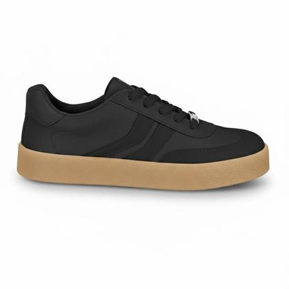 Imagem de Tênis Feminino Vizzano Casual Retro Estiloso Solado Marrom Plataforma Original Confortável -