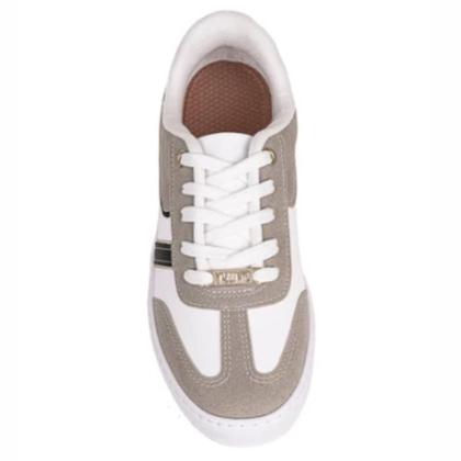 Imagem de Tênis Feminino Vizzano Pelica Casual Basico Bicolor Branco Estiloso