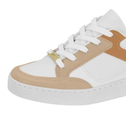Imagem de Tênis Feminino Vizzano Pelica Casual Basico Bicolor Branco Estiloso