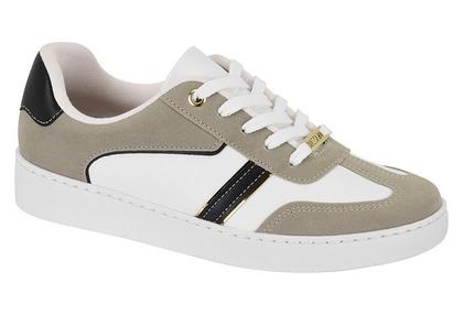 Imagem de Tênis Feminino Vizzano Pelica Casual Basico Bicolor Branco Estiloso