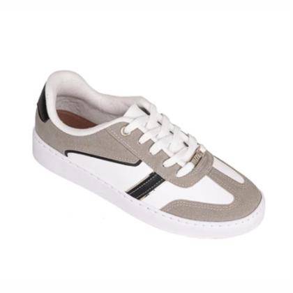 Imagem de Tênis Feminino Vizzano Pelica Casual Basico Bicolor Branco Estiloso