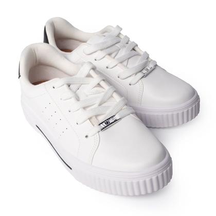 Imagem de Tênis Feminino Vizzano Pelica Detalhe Metalizado Branco/Preto