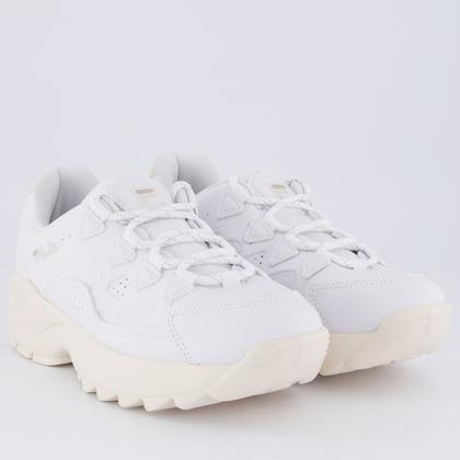 Imagem de Tênis Fila Evolux Feminino Branco e Bege