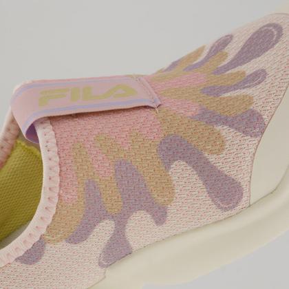Imagem de Tenis Fila Funny Juvenil Bege e Lilás