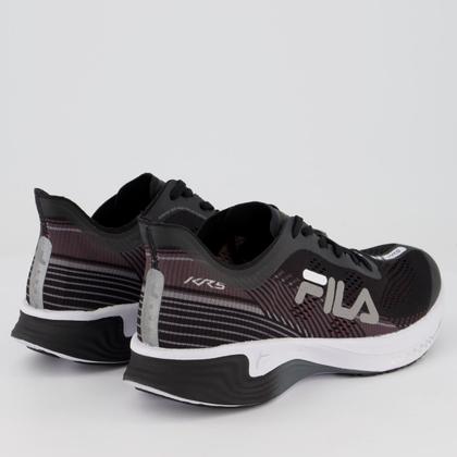 Tenis Fila Kr5 Feminino Preto e Grafite Imagem de Tenis Fila Kr5 Feminino Preto e Grafite