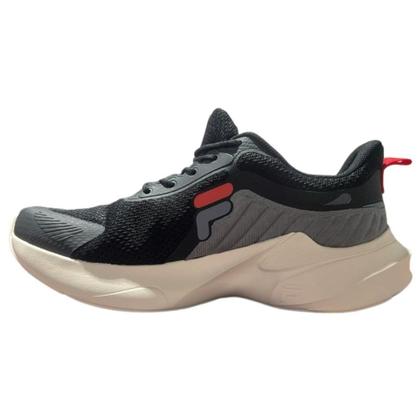 Imagem de Tenis fila progress lite masculino-preto/grafite/vermelho
