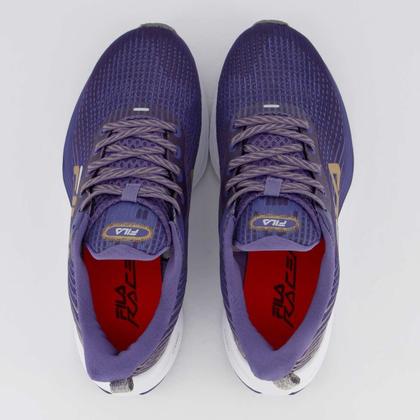 Imagem de Tênis Fila Racer Curve Feminino Roxo Acinzentado e Dourado