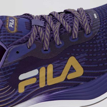 Imagem de Tênis Fila Racer Curve Feminino Roxo Acinzentado e Dourado