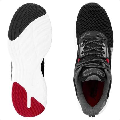 Imagem de Tenis fila racer wings masculino-preto/grafite/vermelho