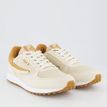 Imagem de Tenis Fila Renno Classic Feminino Bege e Caramelo