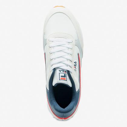 Imagem de Tênis Fila Renno Classic Masculino Branco Azul Vermelho