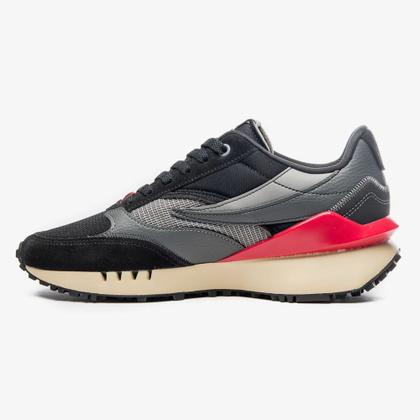 Imagem de Tênis Fila Renno Vintage Masculino Preto Vermelho