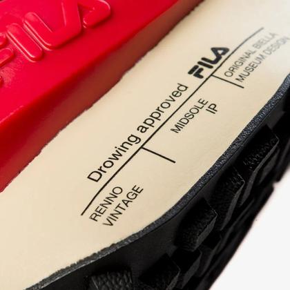 Imagem de Tênis Fila Renno Vintage Masculino Preto Vermelho