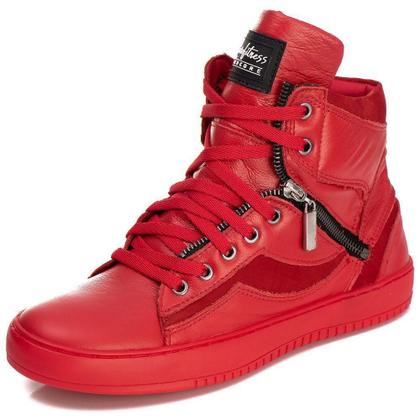 Imagem de Tênis Fitness Feminino Botinha Treino Academia Couro com Zíper - Pettinari