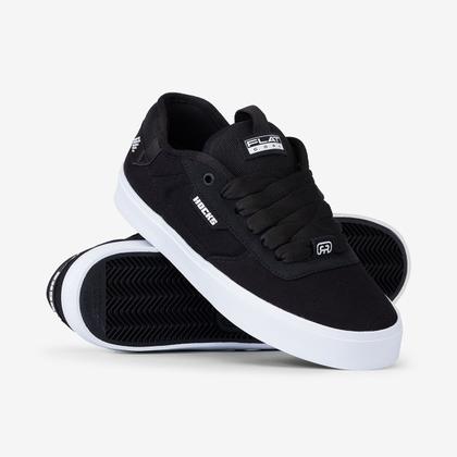 Imagem de Tênis Hocks Flat Core Classic Black Preto Branco Cor:PretoTamanho:43