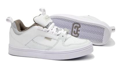 Imagem de Tênis Hocks Pop Lite Branco Brilhante Couro Liso