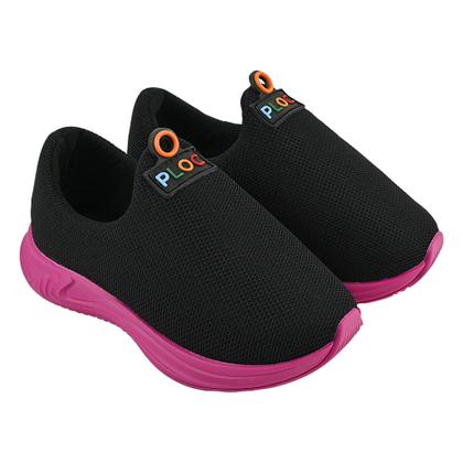 Imagem de Tênis Infantil Anatômico Calce Fácil Passeio Caminhada Escola PLOC P26