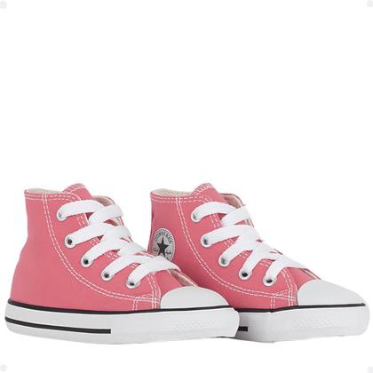 Tênis Infantil Bebê Converse Original Menina Feminino Cano Alto Fashion Confortável Imagem de Tênis Infantil Bebê Converse Original Menina Feminino Cano Alto Fashion Confortável