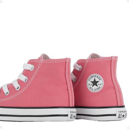 Tênis Infantil Bebê Converse Original Menina Feminino Cano Alto Fashion Confortável Imagem de Tênis Infantil Bebê Converse Original Menina Feminino Cano Alto Fashion Confortável