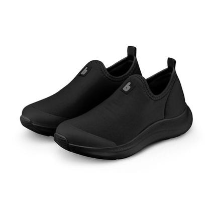 Imagem de Tênis Infantil Bibi Action Preto Sem Cadarço Unissex Fisioflex