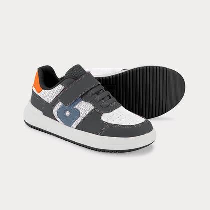 Imagem de Tênis Infantil Bibi B College Grafite com Branco