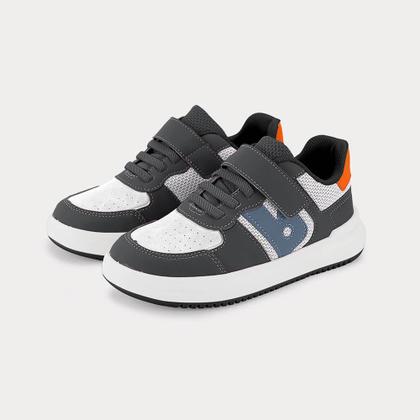 Imagem de Tênis Infantil Bibi B College Grafite com Branco