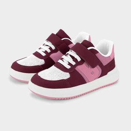 Imagem de Tênis Infantil Bibi B College Marsala com Rosa