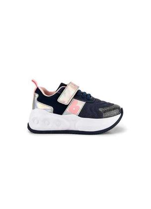 Imagem de Tênis Infantil Bibi com Rodinhas Skatenis Azul Marinho com Rosa 1243006