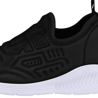 Imagem de Tênis Infantil Bibi Fly Baby Ii Preto Anatômico Confortável Leve Flexível