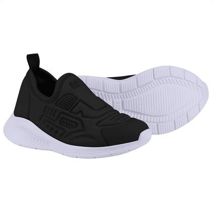 Imagem de Tênis Infantil Bibi Fly Baby Ii Preto Anatômico Confortável Leve Flexível