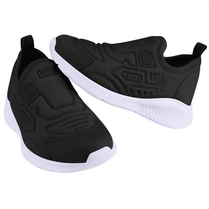 Imagem de Tênis Infantil Bibi Fly Baby Ii Preto Anatômico Confortável Leve Flexível