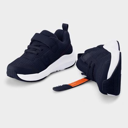 Imagem de Tênis Infantil Bibi High School Azul Marinho com Branco