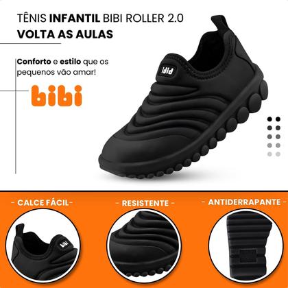 Tênis Infantil Bibi Roller Preto Bibi Calçados Tênis