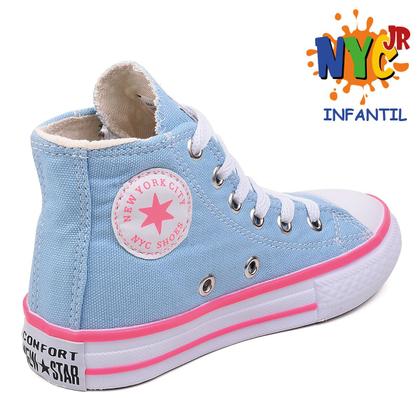 Imagem de Tenis infantil Botinha Menina Menino Nyc Shoes Star