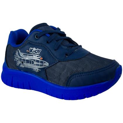 Imagem de Tenis Infantil Calc Facil Anatomico Ortopedico Aranha com Led