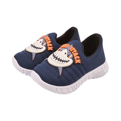 Imagem de Tênis infantil calce fácil meia anatômico leve e flexível ploc - p09 shark