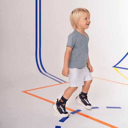 Imagem de Tênis Infantil Casual Menino Bibi Jogging Marinho/Grafite