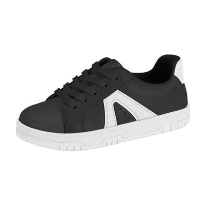 Imagem de Tênis Infantil Casual Napa Preto Branco Molekinha 2562.112