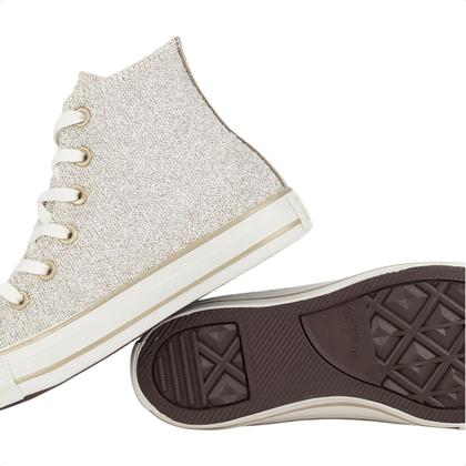 Imagem de Tênis Infantil Converse All Star Original Side Zip Pretty Patina Cano Alto Brilho Estiloso