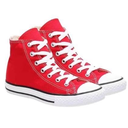 Imagem de Tênis Infantil Converse Original Chuck Canvas Cano Alto  Vermelho